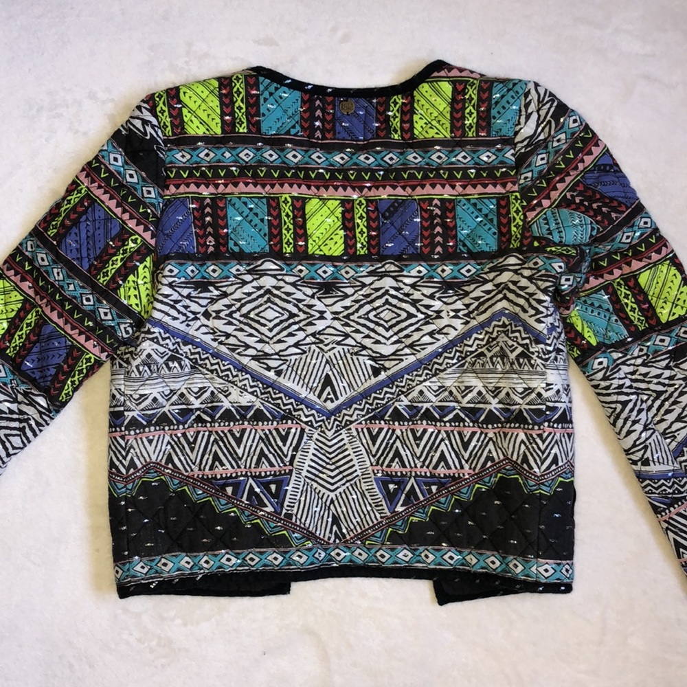 Billabong Cotton Quilt Pattern Button Lightweight… - image 4